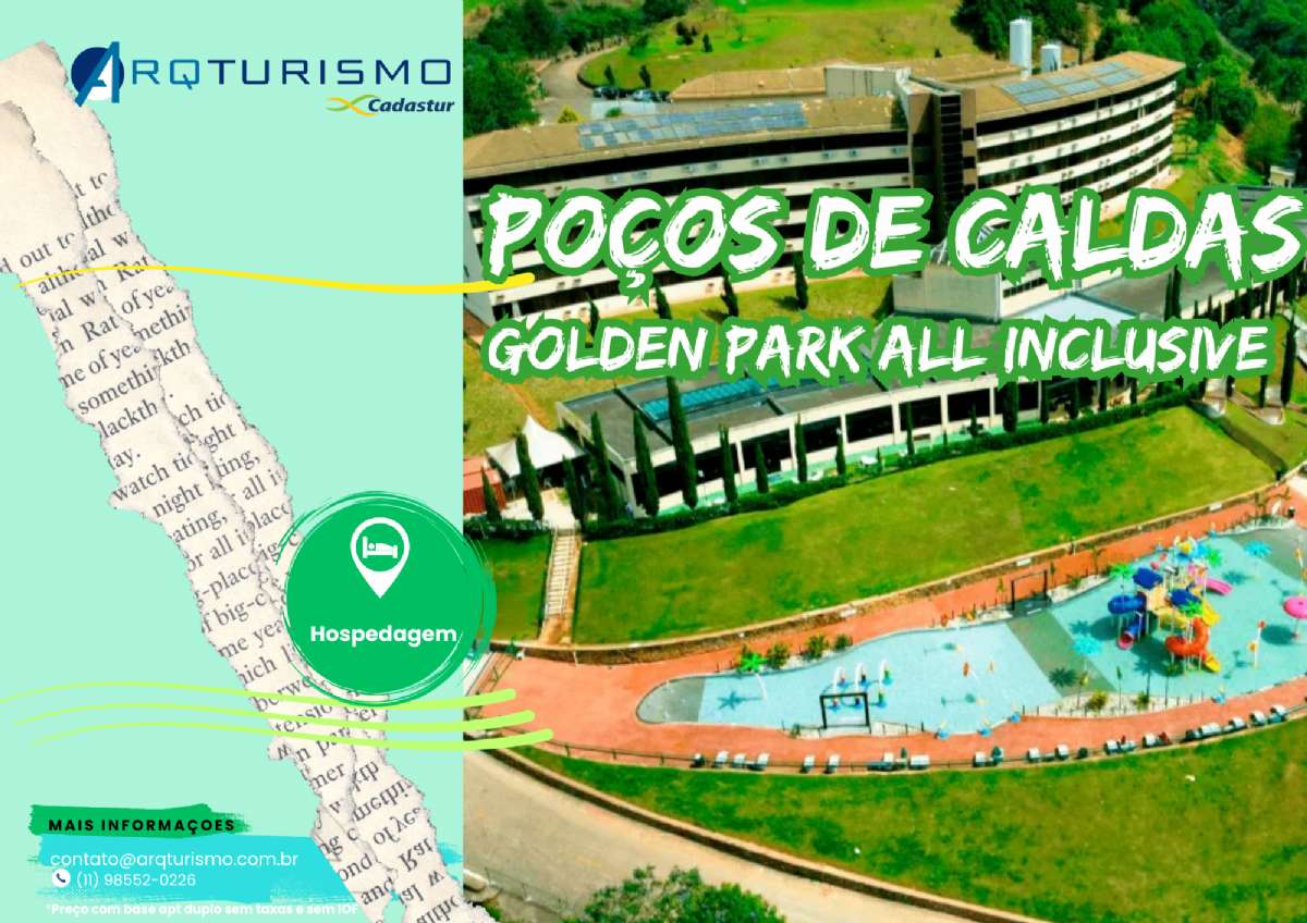 Golden Park All Inclusive – Poços de Caldas com Arqturismo